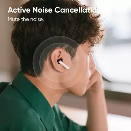 DIZO by realme TechLife GoPods with Active Noise Cancellation(ANC) Bluetooth Headset (Creme White, True Wireless) DIZO by realme TechLife GoPods with Active Noise Cancellation(ANC) Bluetooth Headset (Creme White, True Wireless)